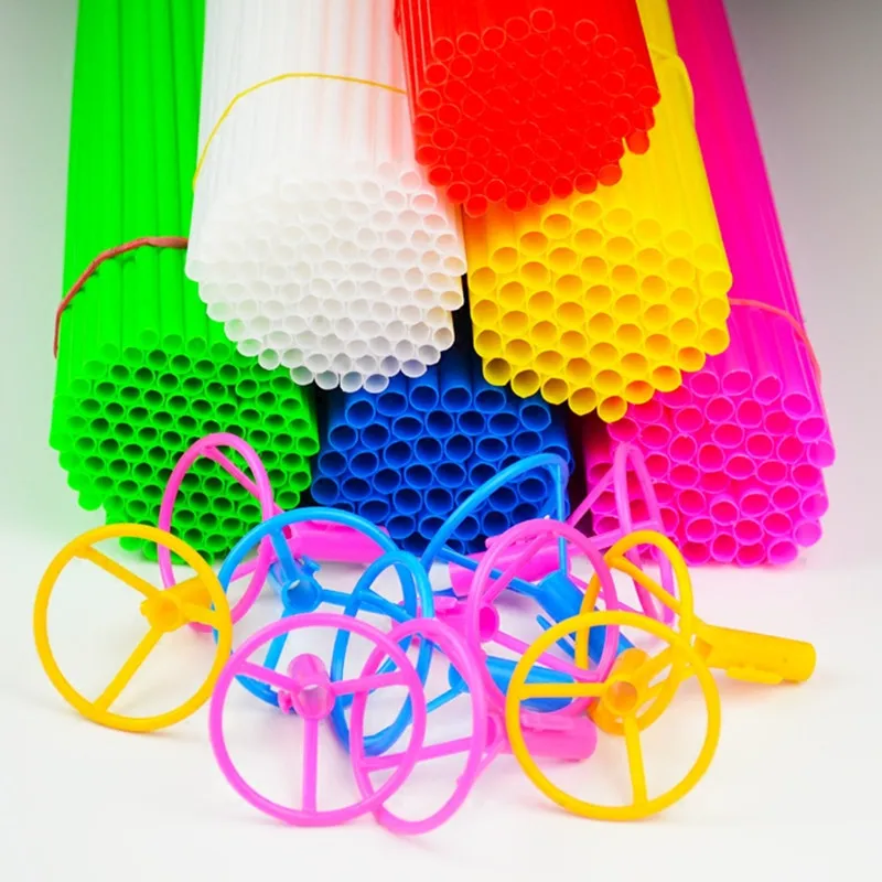 
 Пластиковая Палочка и чашка для держателей шаров из фольги, 40 см, 70 см  