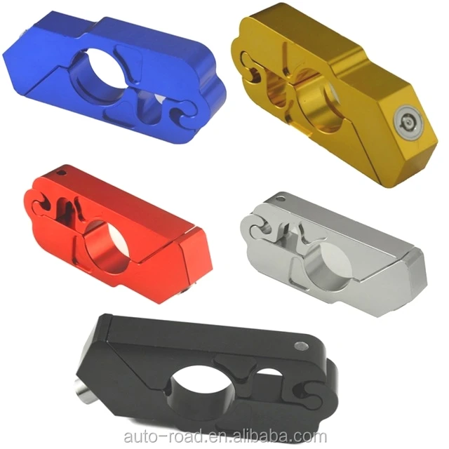 Aluminum alloy material CNC process Motorcycle Scooter ATV Bike Handlebar Security Safety Throttle Grip Lock