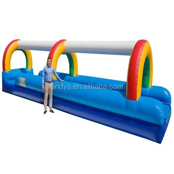inflatable splash tube water slide way slide n slip way