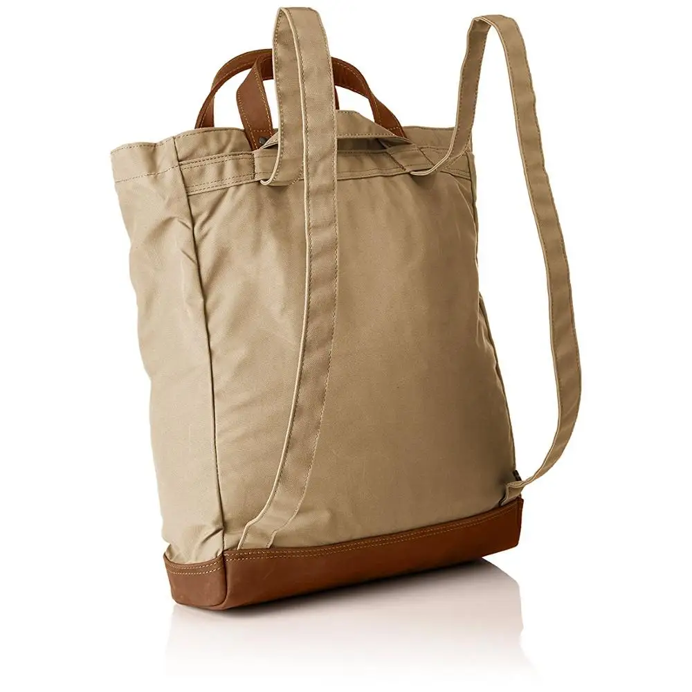 Custom lightweight canvas convertible tote laptop backpack rucksack RPET Recycled DayPack Travel Eco Friendly