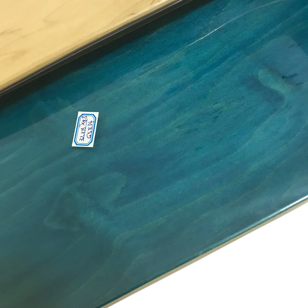 Blue Canadian Maple Wood Cold Pressed Skate Longboard Skateboard Deck