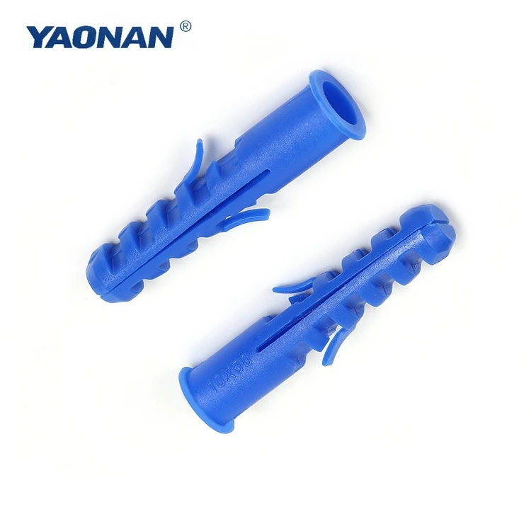 Customized 4/5/6/7/8/10/12/14mm Pe Wall Plug Anchor/ Plastic Anchor With Screw