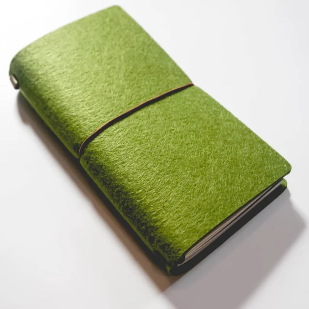 
hot sell Felt fabric Cover Notebook for journal travel diary trip planner 