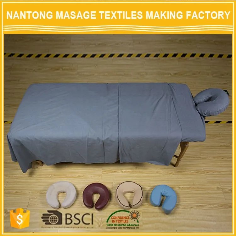 China Wholesale 100% Linen Pigment Cotton Massage Bedding Sets