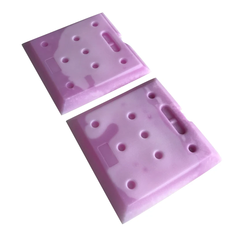 Hard shell plastic blue ice refrigerant gel pack for vaccine shipping