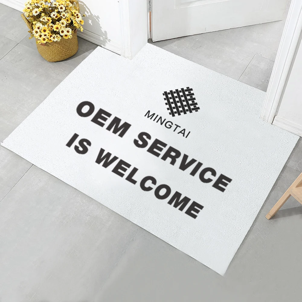 Outdoor grey mat outside foot printed wholesale door mats