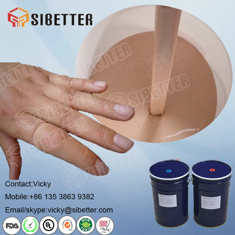 Skin Safe Lifecasting Liquid Silicone Rubber for Prosthetic Finger
