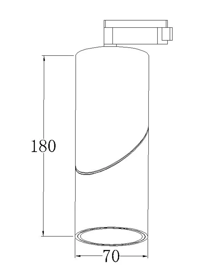 
38 60 degrees Beam Angle focus led rail track lights design 