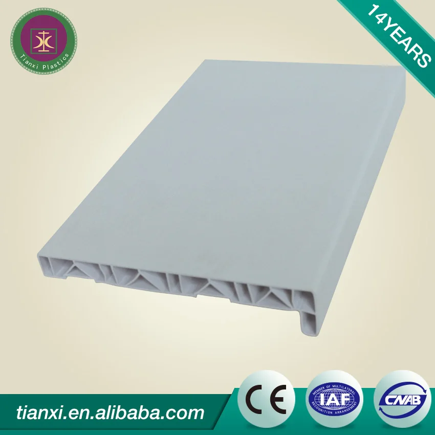 Smooth 20mm thickness pvc window sill covers