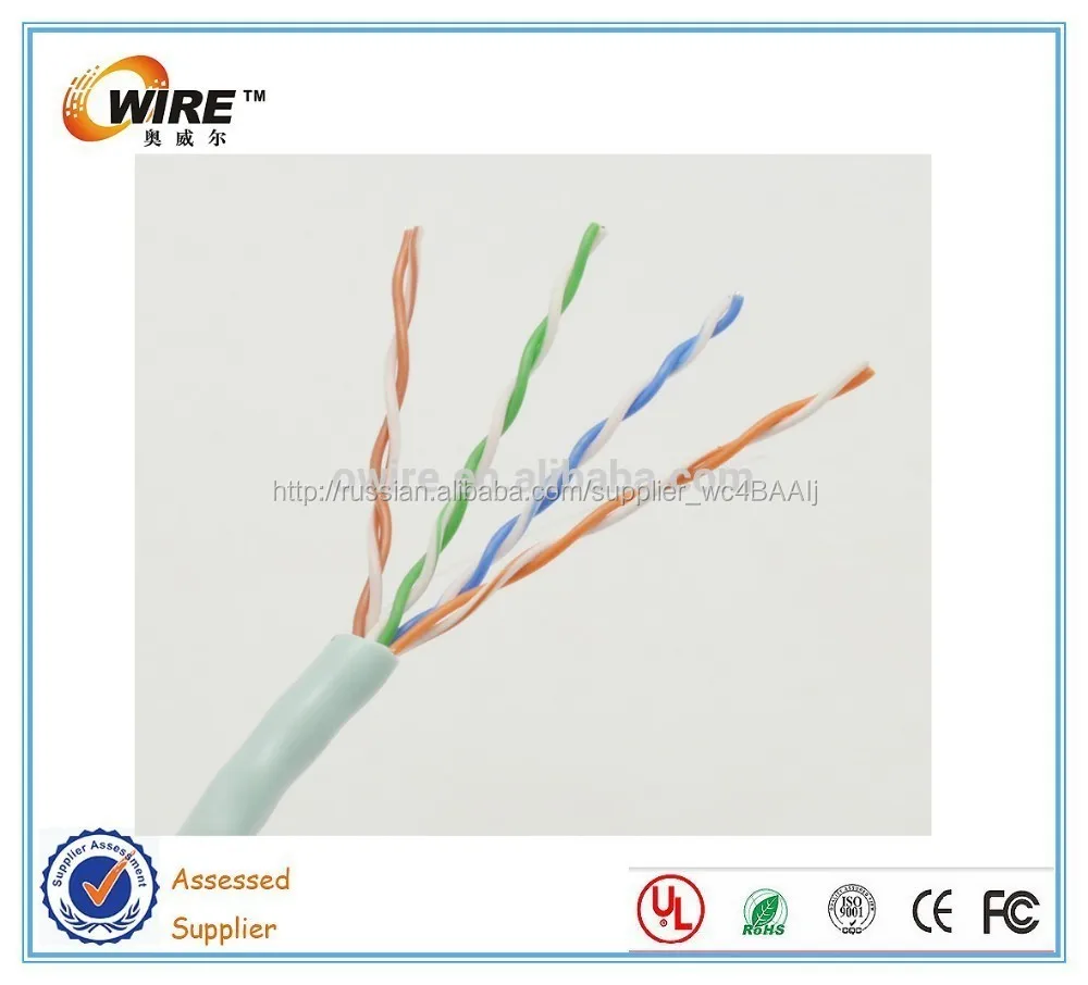 Utp 4 pairs 24 AWG Cat5e Lan кабель