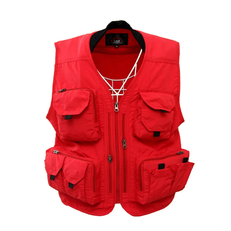 Uniform Streetwear vest photographer men vests work wear waistcoat
