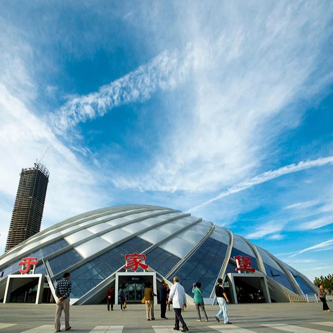 
Yujiapu ETFE cushions tensile membrane station 