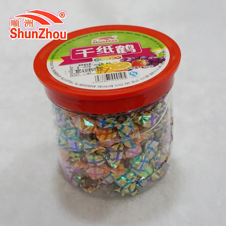 
140g per jar England style packing paper assorted fruit flavor hard sweets candy 
