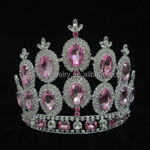 Free Customized All Sizes Beauty Ab Crystal Pageant Bridal Crowns Wedding Princess Queen Winner Tiaras
