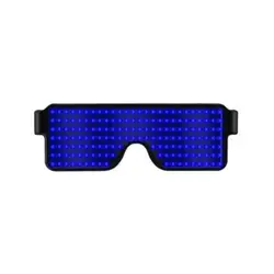 Logo customized Light up party programmable Neon USB rechargeable app magic led glasses with blue tooth