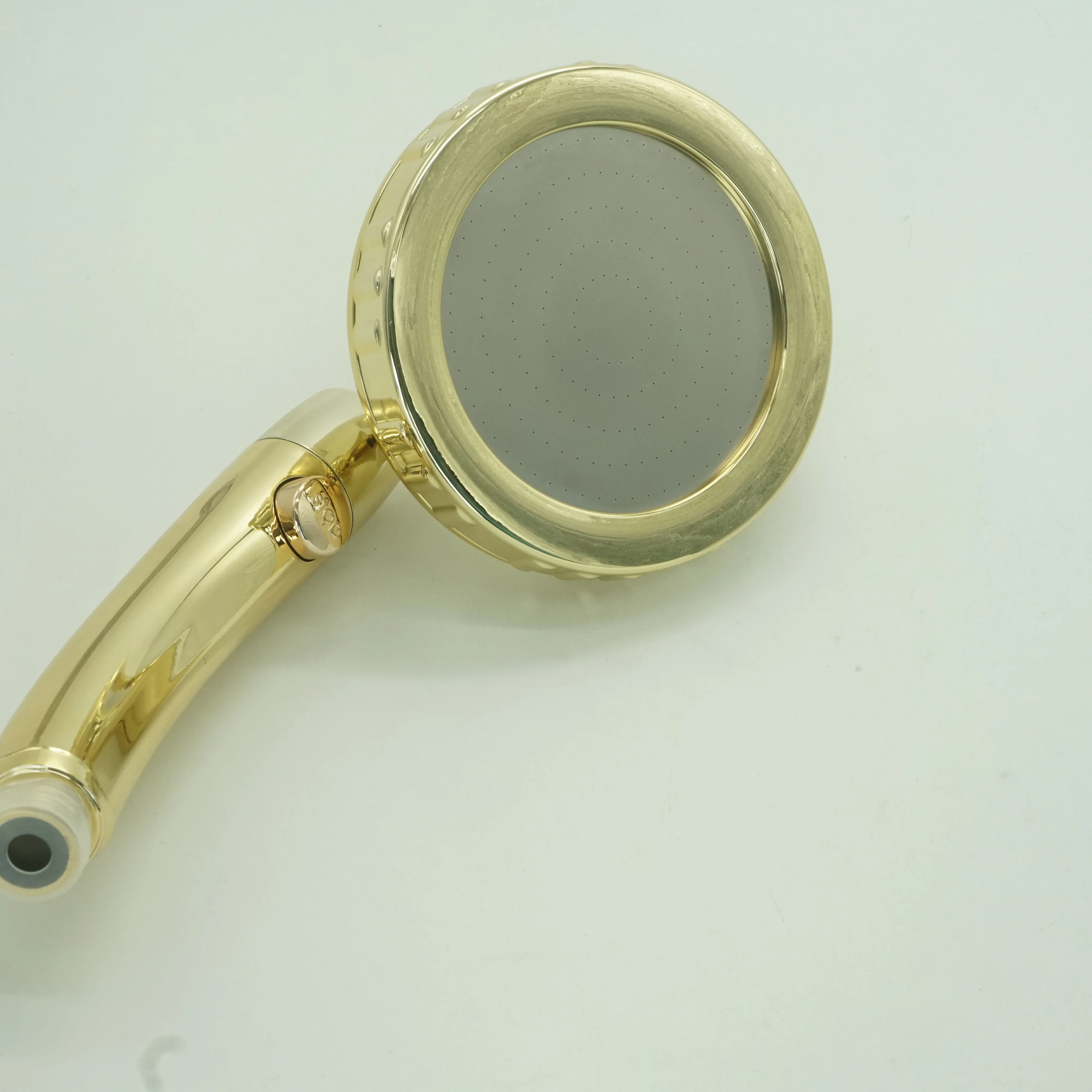 Хромированная Лейка для Дождевого душа из АБС-пластика с кнопкой остановки воды