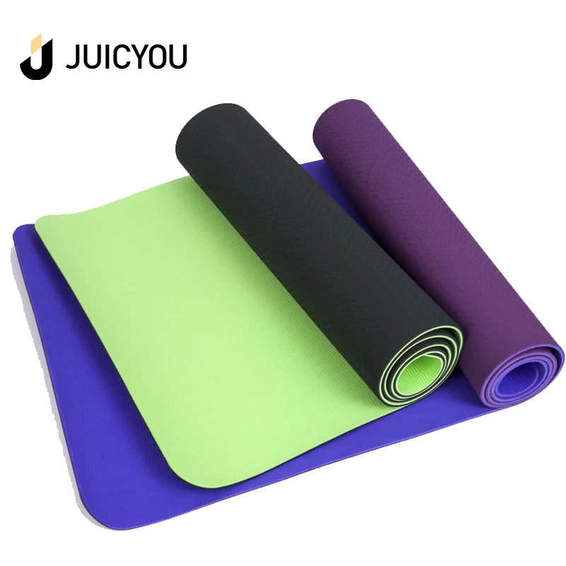 Wholesale Factory Price Non-Slip TPE Yoga Mat Eco-Friendly Material for Women Men Hot Yoga Exercise Fitness Stretching Workouts