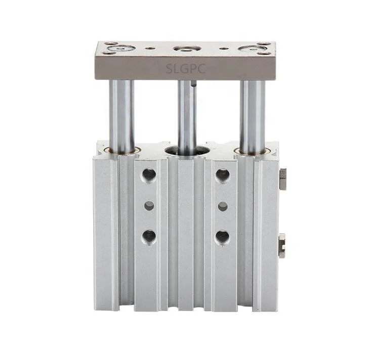 Three shaft  pneumatic air cylinder with magnetic piston MGP TCM series Slide bearing and ball guide bearing with cushion