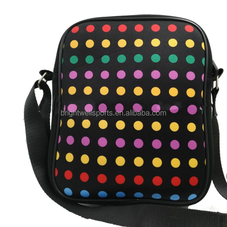 
Multicolor Perforated Neoprene Sling Cross Body Bag For Women Ladies 