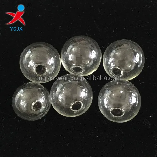 Wholesale Blown Clear Hollow Crystal Glass Globe Sphere Lampshade Lighting Lamp Covers with Hole Openning