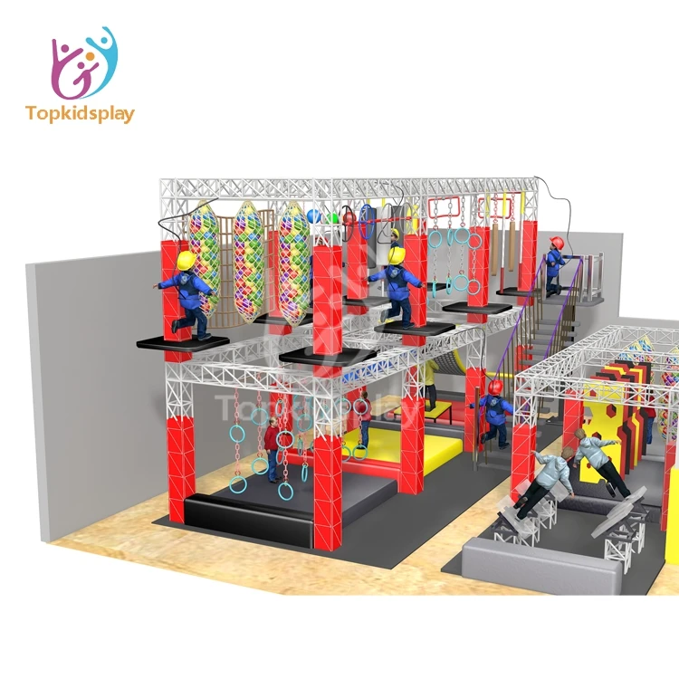 Best Rectangle Trampoline Commercial Ninja Course