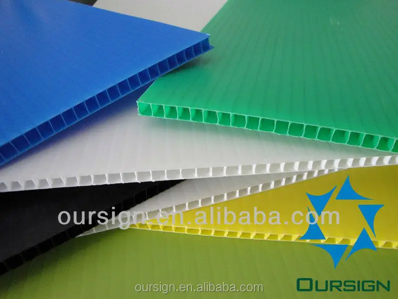 pp corrugated hollow sheets/ pp corrugated hollow boards