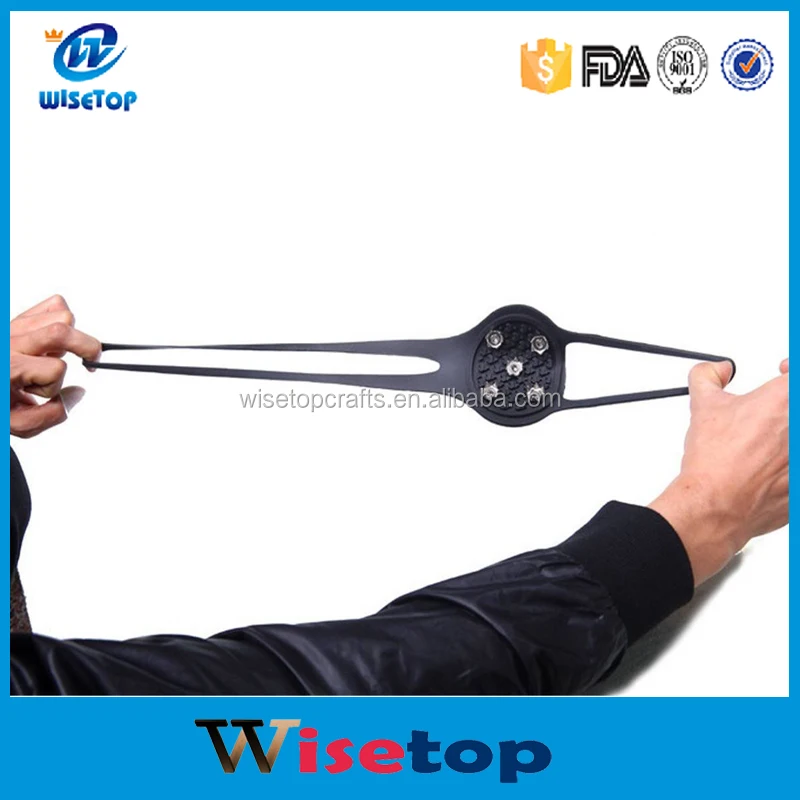 Hot Sale Durable Traction Cleats for Snow and Ice/Snow Grips for Shoes Black