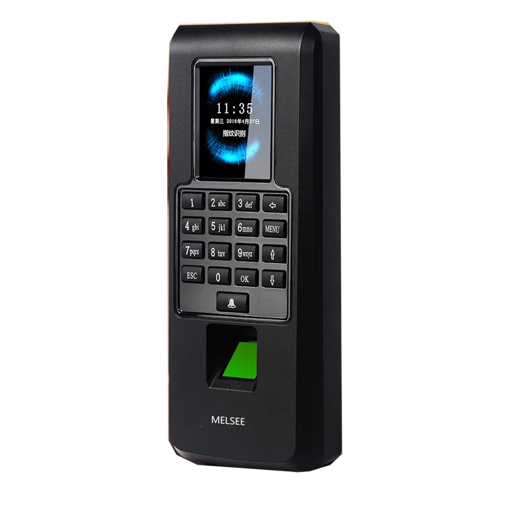 Gate finger print access control attendance system on door