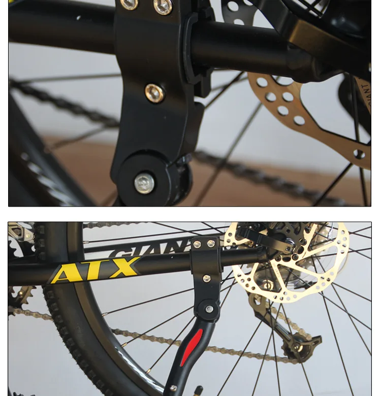 
Bicycle Parking Rack Bike Kickstand Adjustable Mountain Bike Side Rear Kick Stand Bicycle Accessories 
