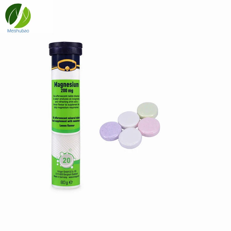 
OEM Magnesium Supplement Effervescent Tablet with Lemon Flavour 