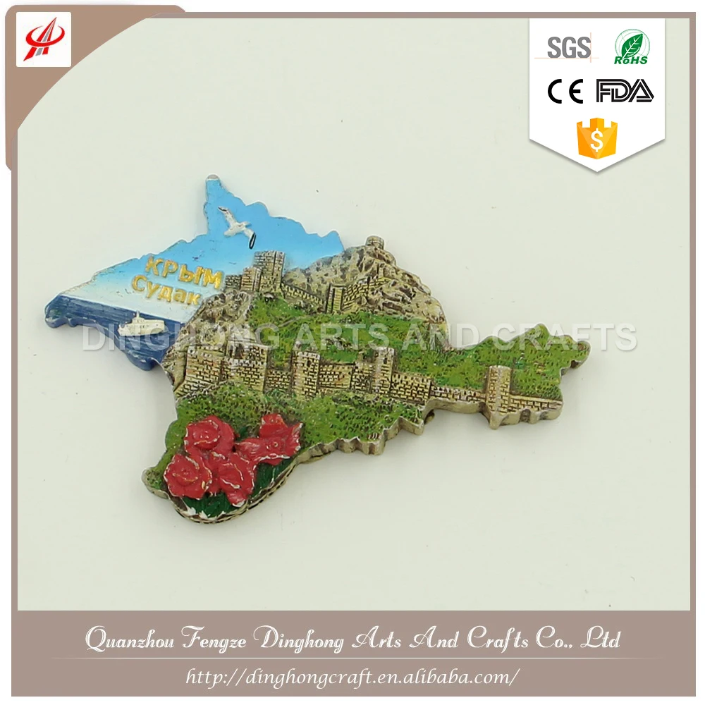 Высокое Качество Дешевые Индивидуальные Polyresin 3D Сувенирный Магнит