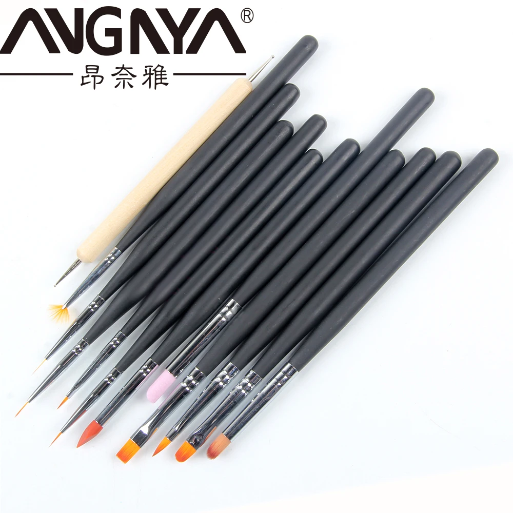  Профессиональный набор для ухода за ногтями 12 шт./компл. оптовая продажа кистей различной формы дизайна ногтей