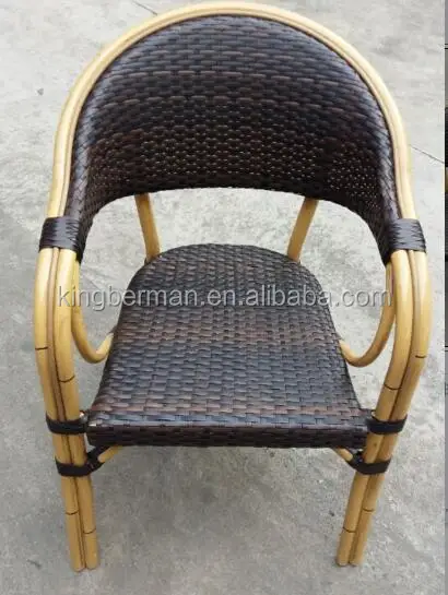 Bamboo Frame Rattan Chair Bistro Chairs Cafe Furniture Chairs