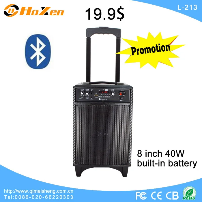 Профессиональный Bluetooth dj динамики с огнями беспроводной микрофон usb sd fm-радио L-213