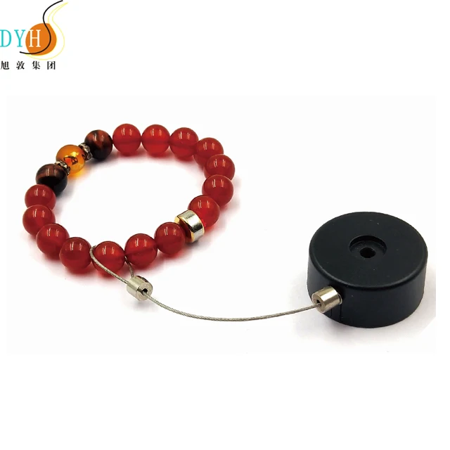 2021 New Round Shape mini Retractable Anti Theft Pullbox for jewelry display