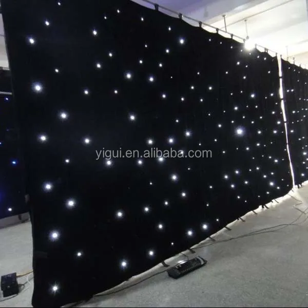 hot sale Indoor soft led stage light curtain/stage backdrop