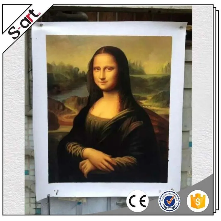 China supplier manufacture hot sale mona lisa famous leonardo da vinci old masters canvas oil painting reproduction