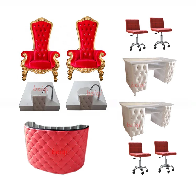 Modern nail salon no plumbing foot massage spa chair pedicure chair luxury