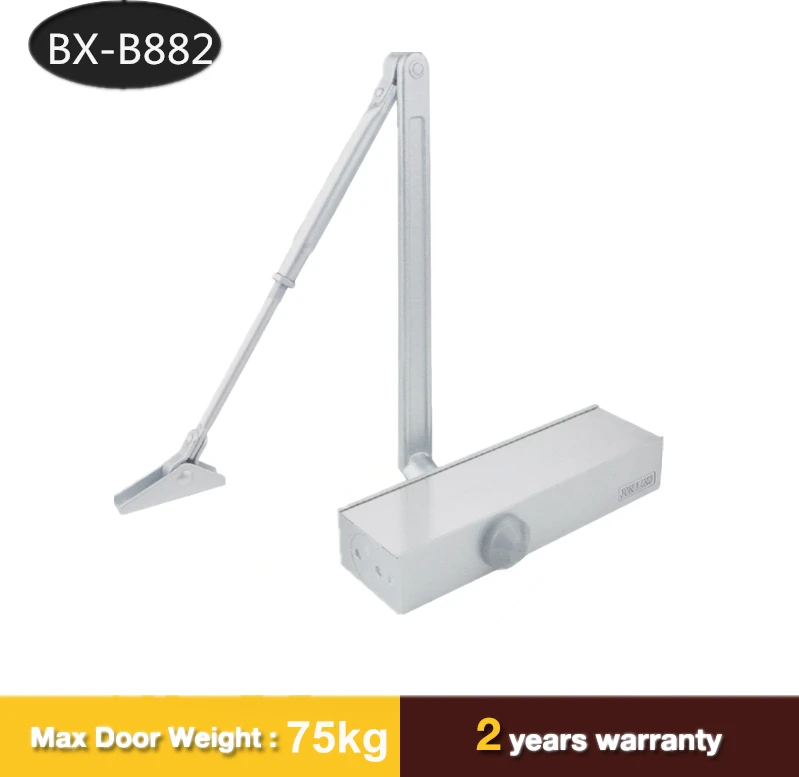 high-end aluminum square type automatic door closer 75kg