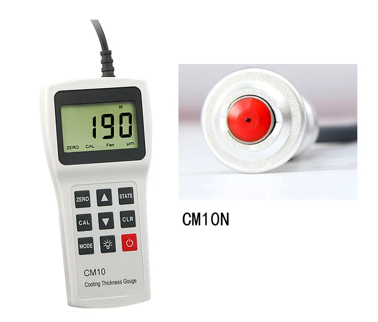Best selling measure range 0-1500um 0-50mil in build probe coating thickness gauge manufacture