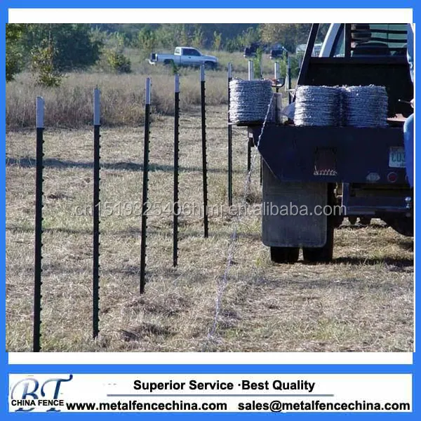 
Cheap metal t-post wholesale Hot dipped galvanized studded t post for field fence with high quality foe sale 