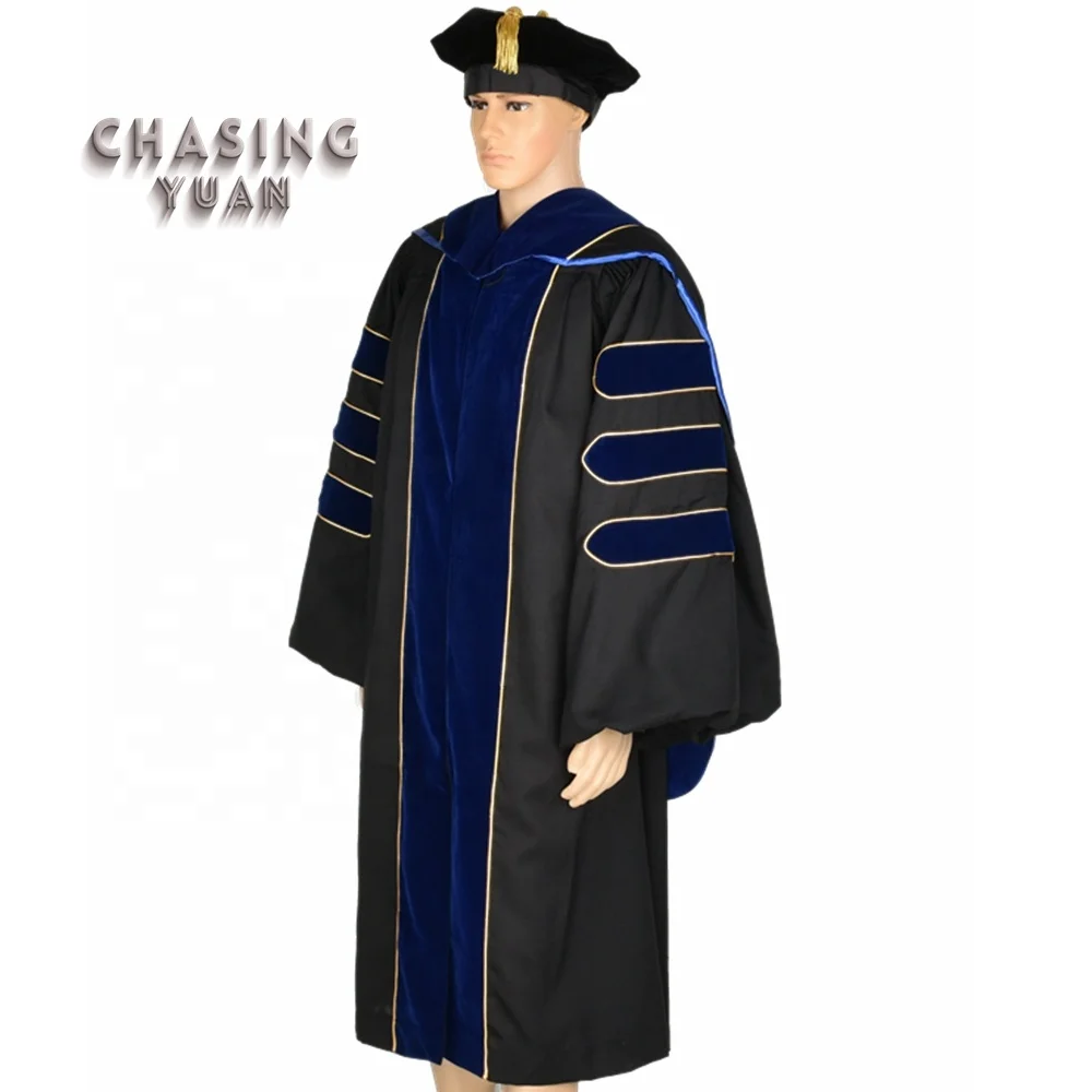 
Customized Doctorate PhD Graduation Gown Cap and Hood 