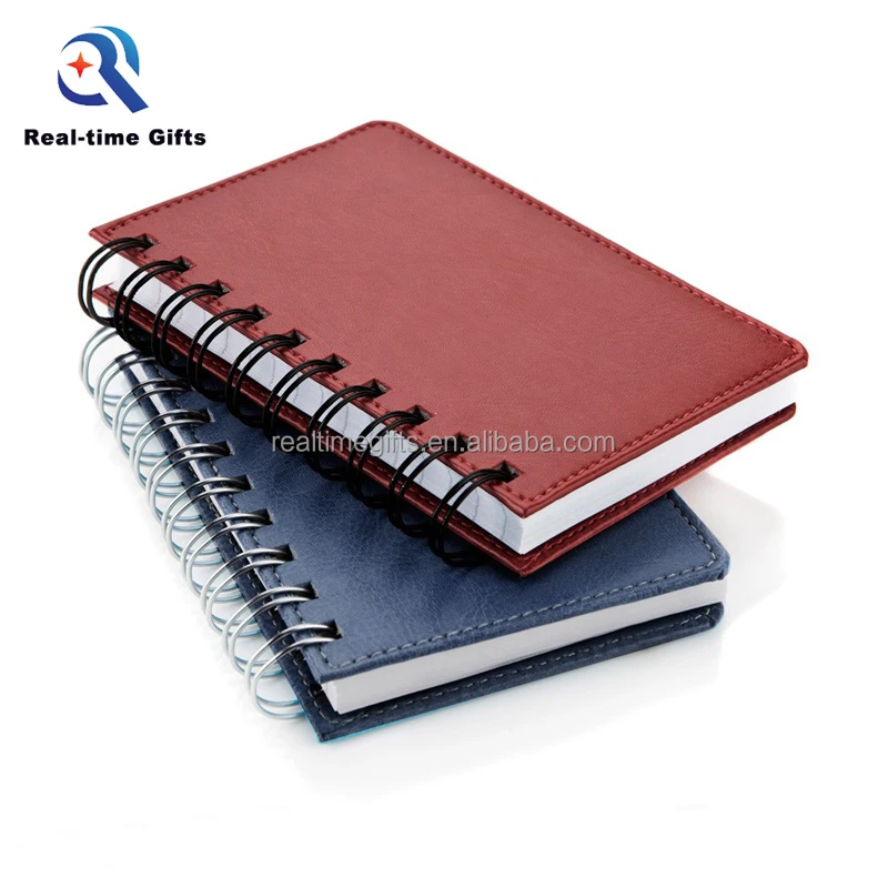 Мода компании, рекламные подарки A5 PU со спиральным переплетом ноутбук кожи