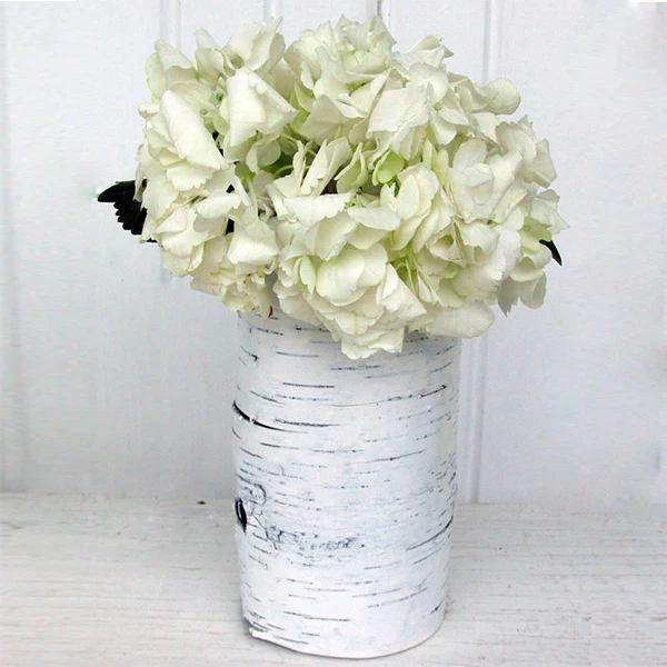 Свадебный стол ваза из белой березы