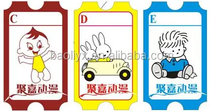 Customized pull tabs lottery redemption printing tickets for Game machine with wholesale price from China