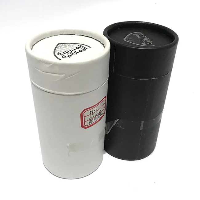 Cheap tube kraft paper round stand up cardboard tshirt gift box logo custom design logo tea packaging