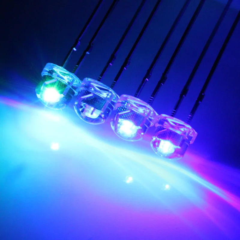 Straw hat 5mm color fast and slow Flash long foot  straw hat clear LED light emitting diode  (1000pcs)