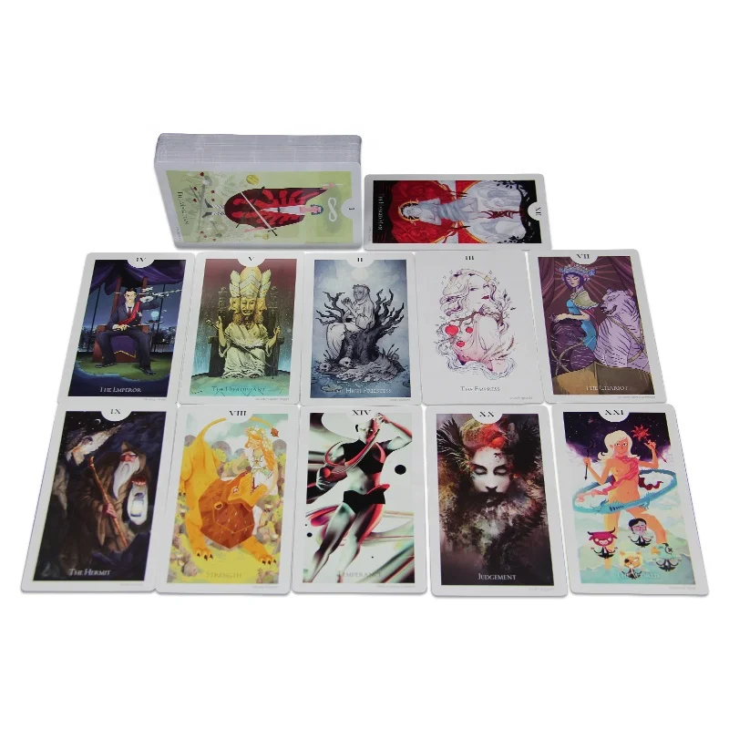Colorful Tarot Cards Deck Card Printing Chinese Oracle Cards
