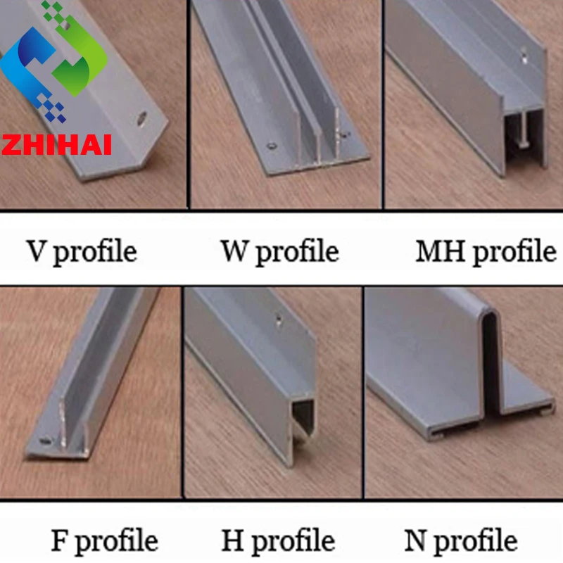 ZHIHAI 1.25m and 2.5m long per piece of F Aluminum Profile PVC Stretch Ceiling Film Accessories