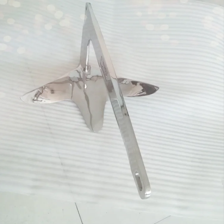 316 Stainless Steel Marine Bruce Anchor 20KG with polishing